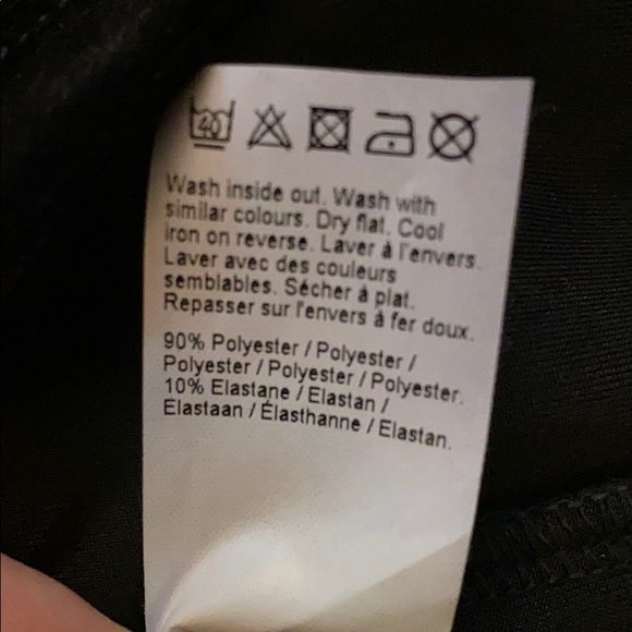 Black Velvet Pencil Skirt (US size 12) - Picture 6 of 6